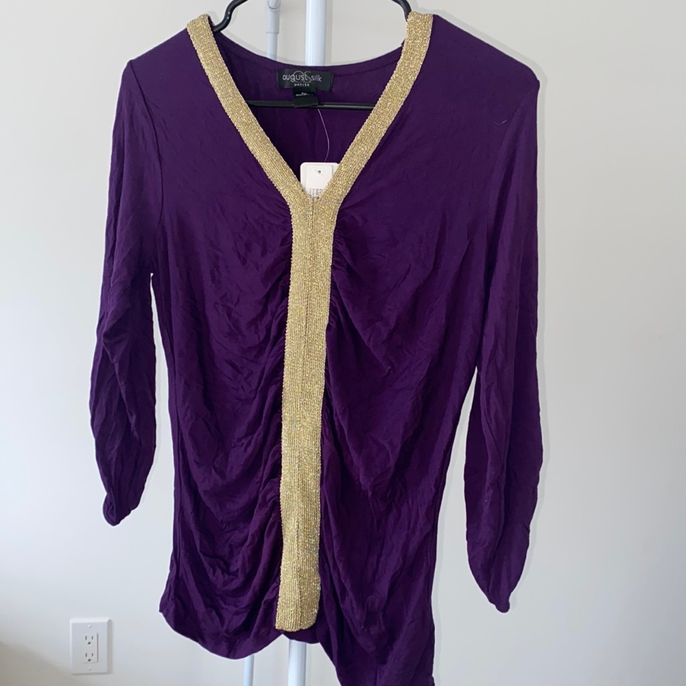 Nwt Purple and gold shirt